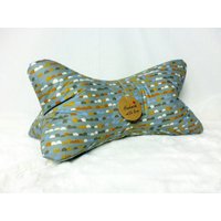 Leseknochen Knochenkissen Nackenkissen Nackenrolle Geometrisch Grau #18# von NaehstuebchenJasalu