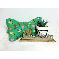 Leseknochen Knochenkissen Nackenkissen Tiere Grün #8# von NaehstuebchenJasalu