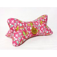 Leseknochen Nackenkissen Knochenkissen Lesekissen Tropical Rosa #3# von NaehstuebchenJasalu