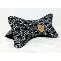 Leseknochen Nackenkissen Nackenrolle Paisley Schwarz Weiß #16# Leseknochen Nackenkissen Nackenrolle Paisley Schwarz Weiß #16# von NaehstuebchenJasalu