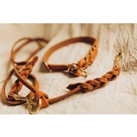 Hundeleine I Fettleder Geflochten Hundeleine I Fettleder Geflochten von Naehstueberchen