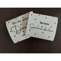 Schwammtücher Mit Spruch Im 2Er Pack von NaehundBastelglueck
