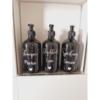 Shampoo Duschbad Spülung Spenderflasche Spülmittelflasche, Spülispender 500 Ml Personalisieren Aus Pet von NaehundBastelglueck
