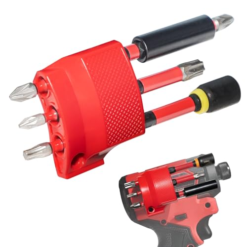 Naerza Magnetischer Bithalter für Milwaukee M12 GEN3 Schlagschrauber – Mühelose Installation, hochwertige Verarbeitung, ultra-langlebig, Bohrerhalter mit einer Schraube (2 Stück) von Naerza