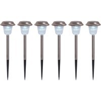 4er Set LED-Außenleuchte 4043306 silber H: ca. 39 cm 4er Set LED-Außenleuchte 4043306 silber H: ca. 39 cm von Näve Leuchten