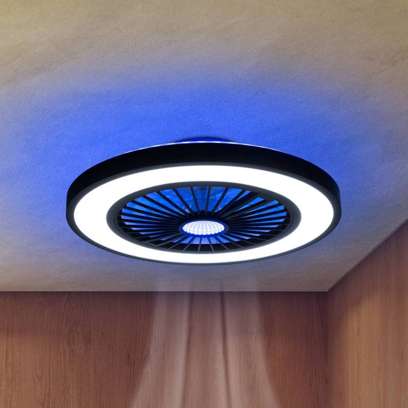 LED-Deckenventilator mit Licht Arioso, leise, Ø 54 cm, CCT von Naeve Leuchten