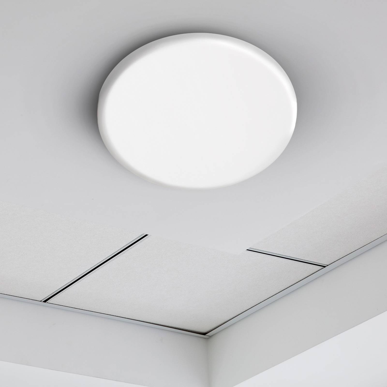 LED-Einbaulampe Suma, Ø 15,5 cm, weiß, dimmbar, IP44 von Naeve Leuchten