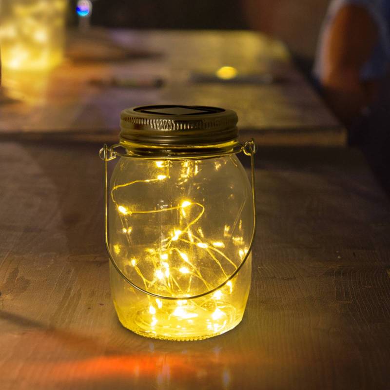 LED-Solar-Tischleuchte Outdoor, 3er-Set von Naeve Leuchten