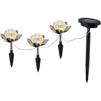 LED-Solarleuchte silber Metall Kunststoff Glas B/H/T/D: ca. 300x20x10x10 cm von Näve Leuchten