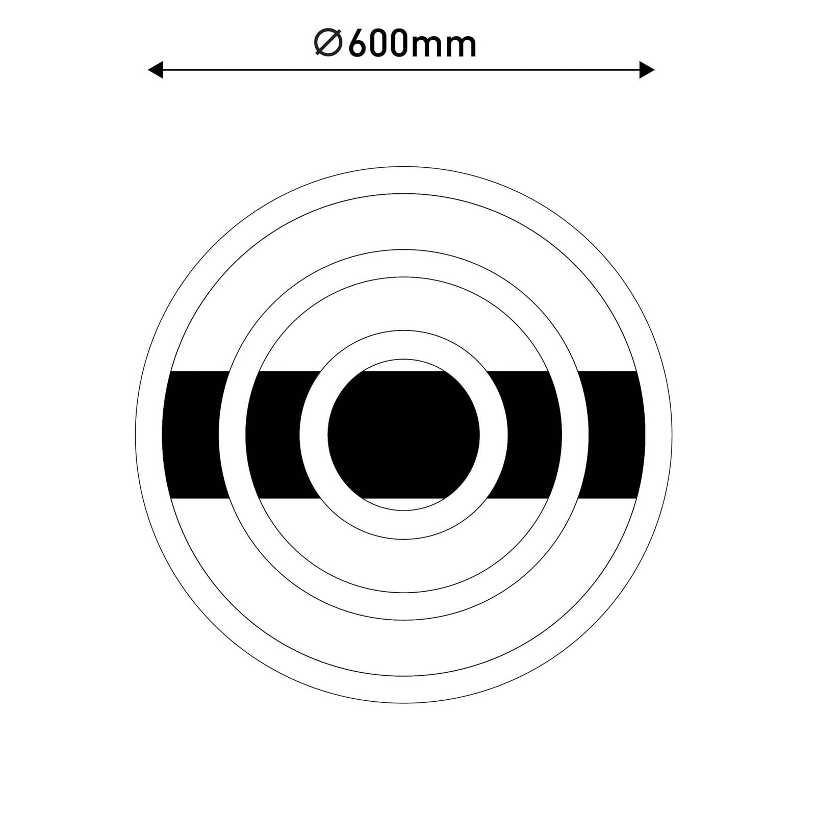 LED-Deckenleuchte CCT, drei Ringe, Fernbedienung von Naeve Leuchten