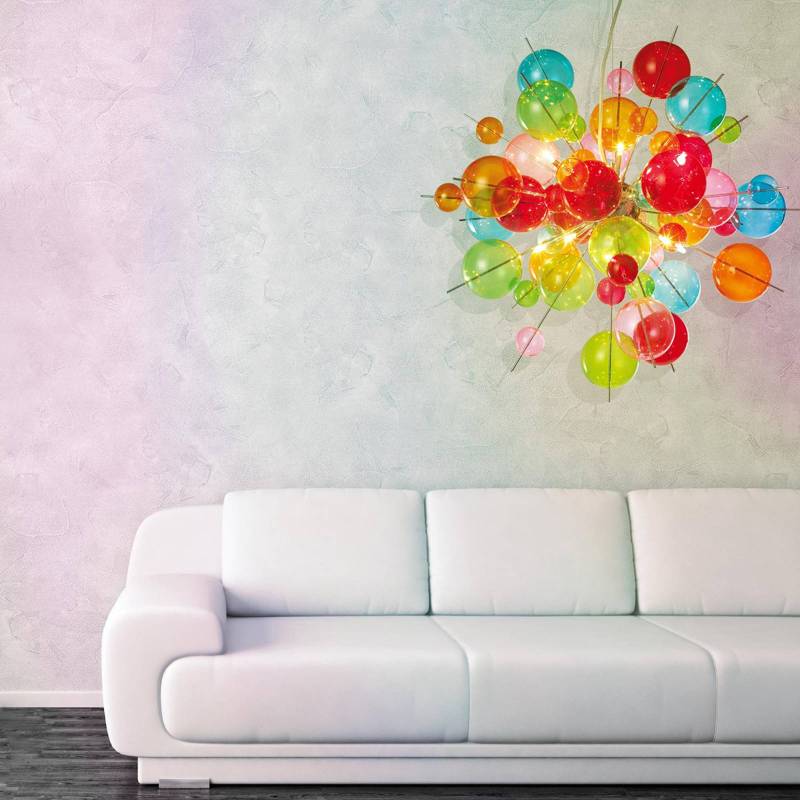 Bunte Hängeleuchte Aurinia Ø 65 cm von Naeve Leuchten