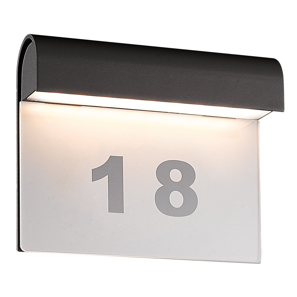 LED Hausnummernleuchte anthrazit Näve IP54 396lm 6W inkl. Hausnummern von Näve