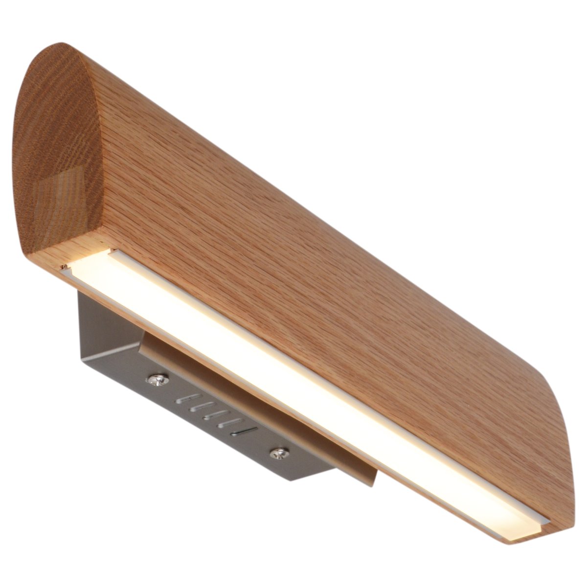 LED Wandleuchte Holz braun Näve Rondo 35cm 546lm von Näve