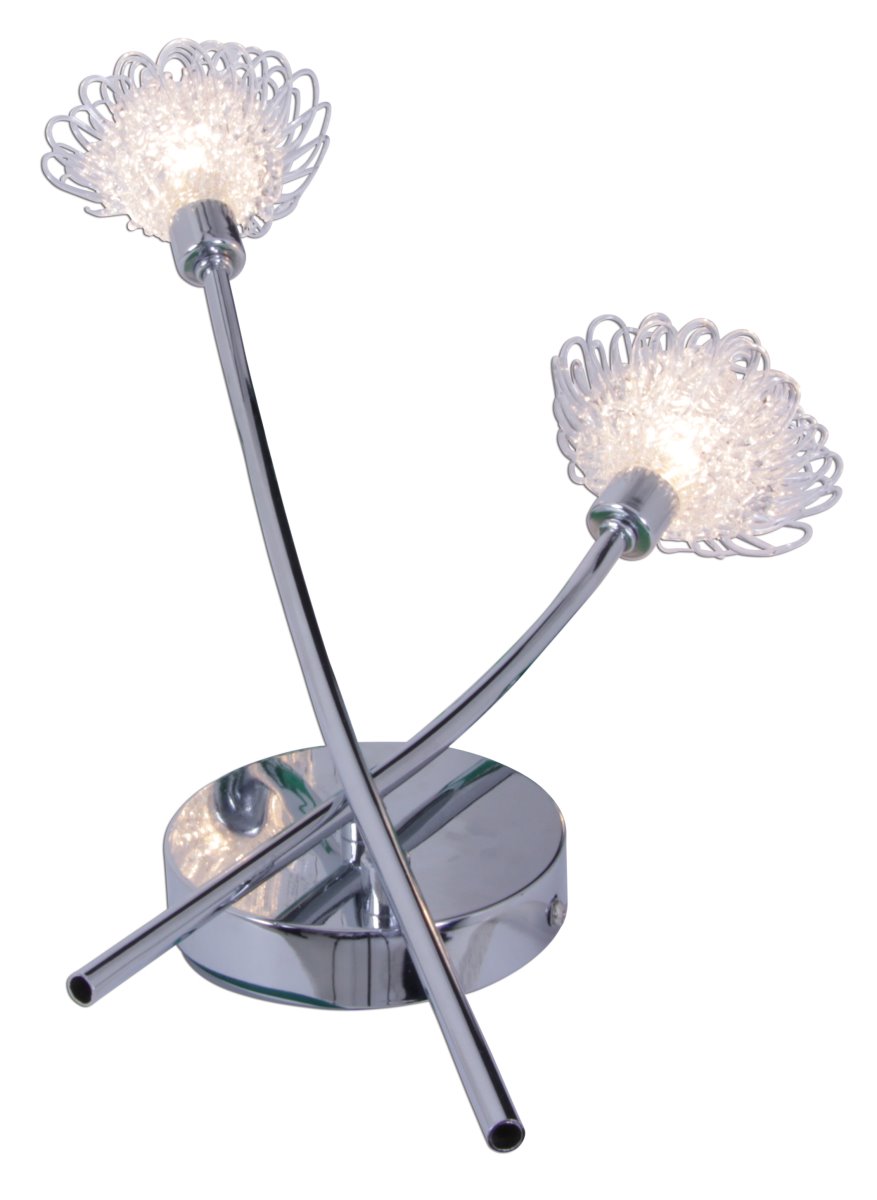 LED Wandleuchte chrom Näve Flower 2x G9 von Näve