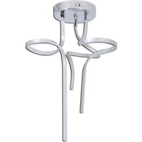 NÄVE LED-Deckenleuchte »Loop Line«, ∅xH: 52 x 65 cm, Metall/Kunststoff - silberfarben von Näve