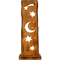 NÄVE LED Dekoleuchte, BxHxL: 2,5 x 27 x 16 cm, Holz - beige von Näve