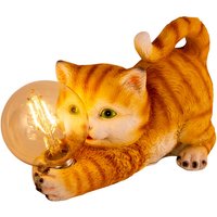 NÄVE Solarleuchte, Katze, LED, 0,2 Ah, Kunststoff - braun von Näve