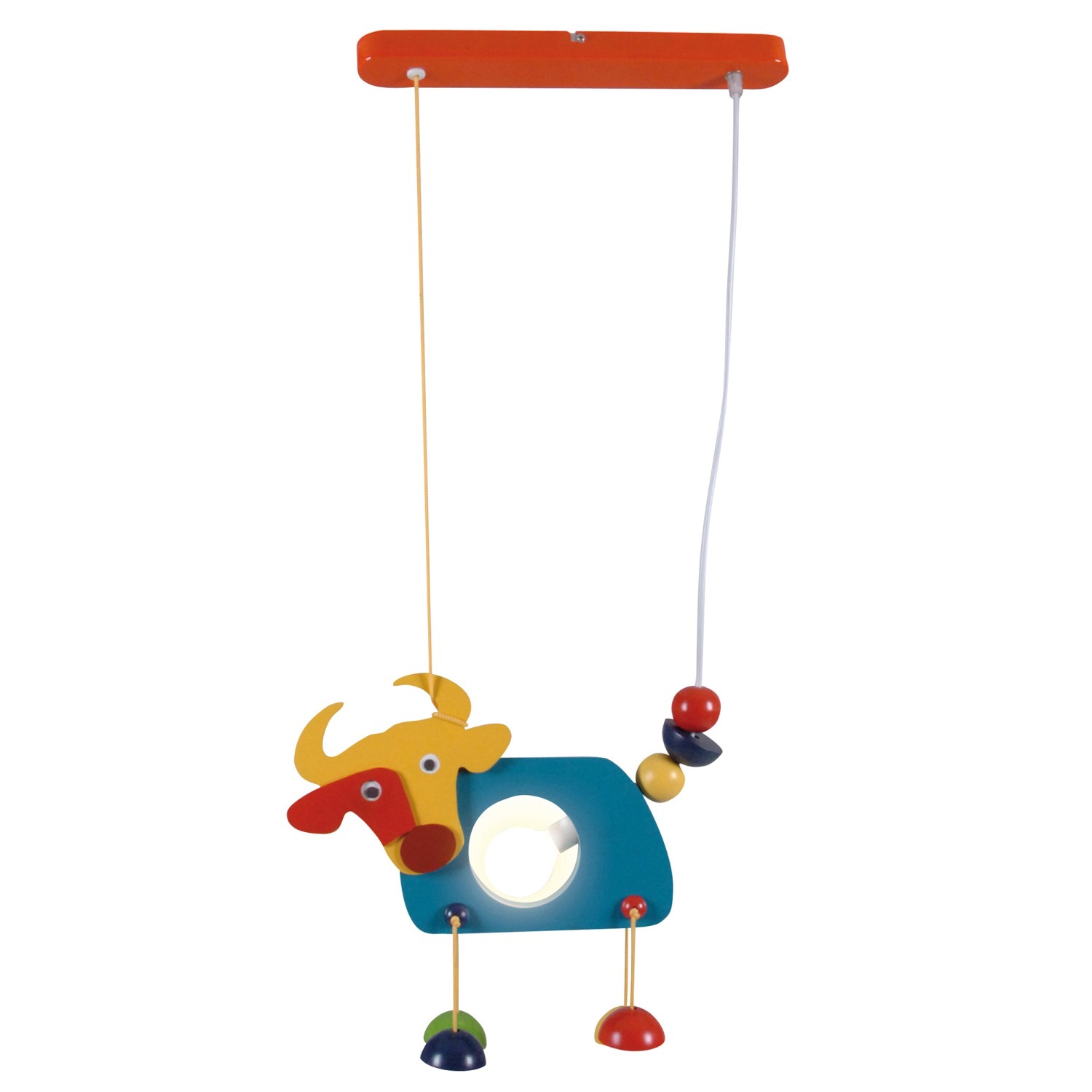 Näve Kinderpendelleuchte Kuh Emma Bunt 85 cm x 37 cm x 5 cm Näve Kinderpendelleuchte Kuh Emma Bunt 85 cm x 37 cm x 5 cm von Näve