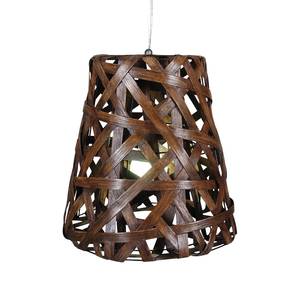 home24 Korb-Pendelleuchte Ramon Braun Ø 41cm Braun Hauptmaterial: Geflecht E27 von home24