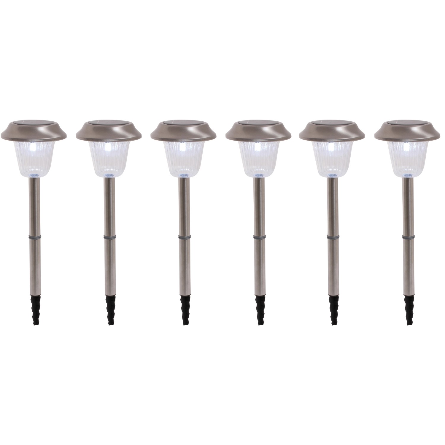 Näve LED-Außenleuchte mit Erdspieß aus Edelstahl 6er-Set 39 cm Näve LED-Außenleuchte mit Erdspieß aus Edelstahl 6er-Set 39 cm von Näve