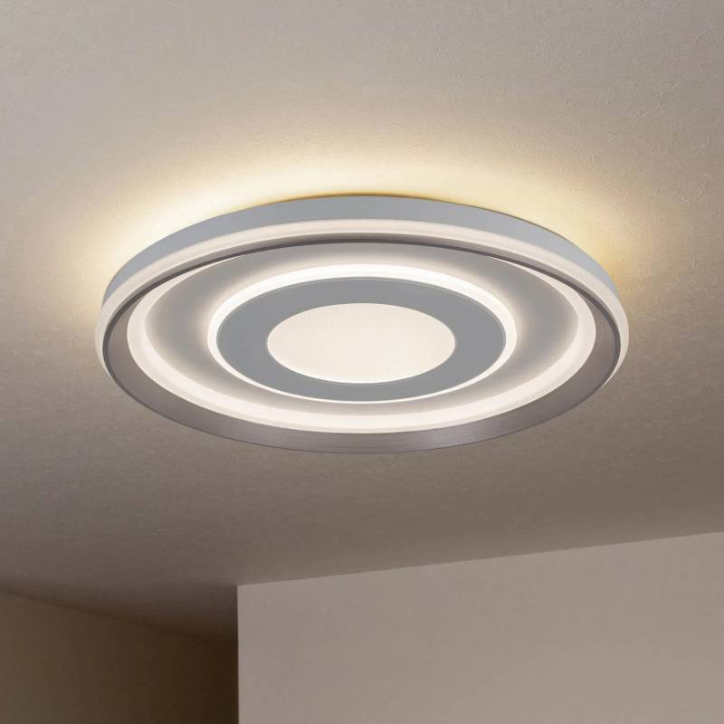 Näve LED-Deckenleuchte Doira weiß Metall Ø 50 cm CCT Remote Deckenlampe Leuchte von Näve
