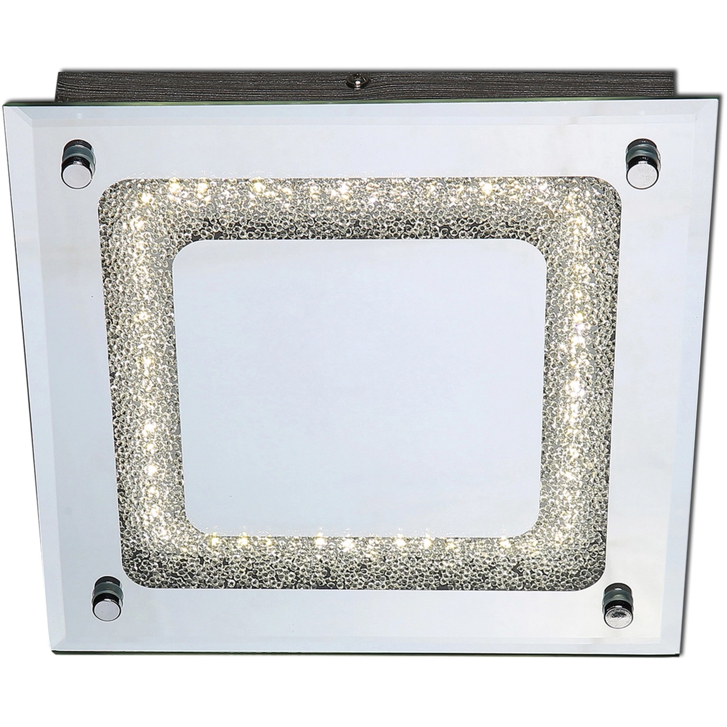 Näve LED-Deckenleuchte Gilda 24 cm x 24 cm Chrom von Näve