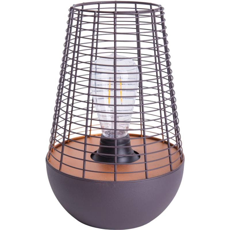 Näve LED-Dekoleuchte Schwarz Kupfer 27 cm von Näve