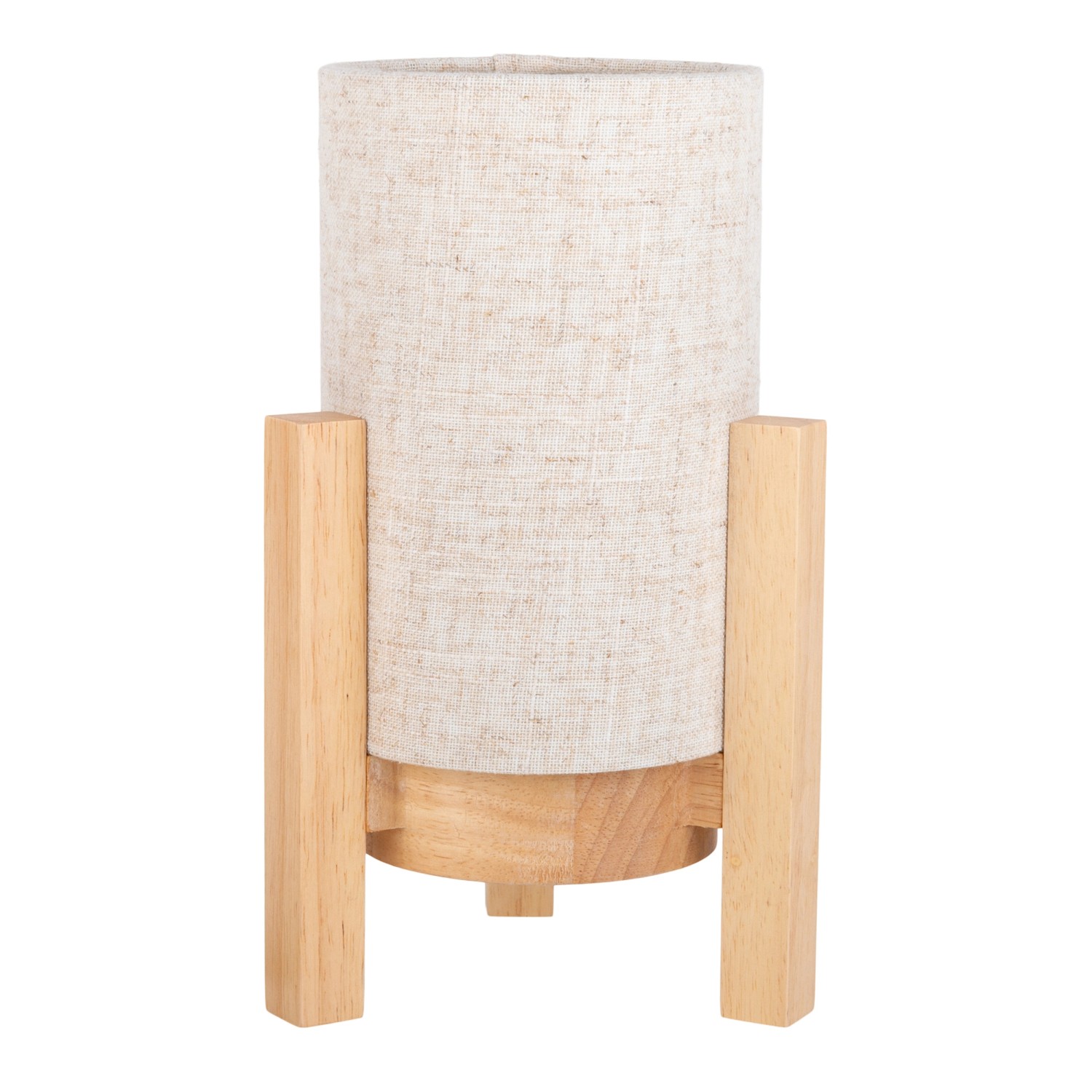 Näve LED-Leinen-Akkutischleuchte Madita Natur Ø 16,2 cm x 25 cm von Näve