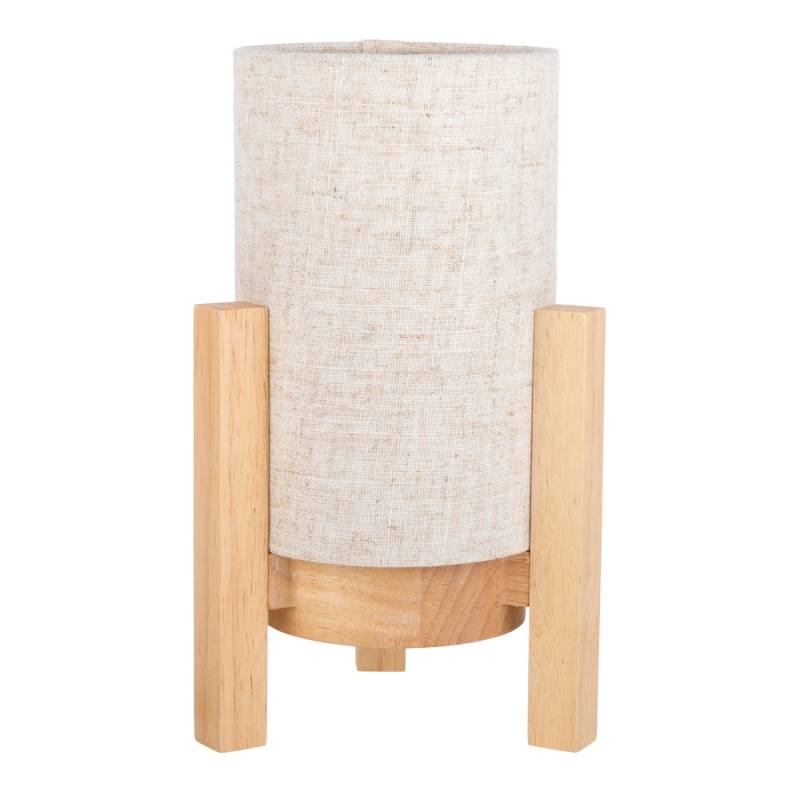 Näve LED-Leinen-Akkutischleuchte Madita Natur Ø 16,2 cm x 25 cm von Näve