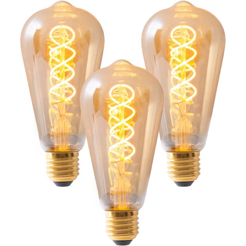 Näve LED-Leuchtmittel E27 4 W Extrawarm 180 lm 3er Set 14,6 x 64 cm (H x Ø) von Näve