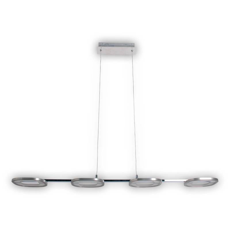 Näve LED-Pendelleuchte Beam Stahl-Blank 150 cm x 100 cm x 16 cm 4er-Set von Näve
