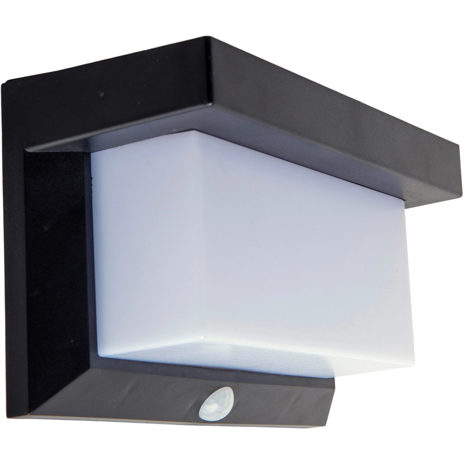 Näve LED-Solar-Außenwandleuchte mit Bewegungsmelder Schwarz 12 cm von Näve