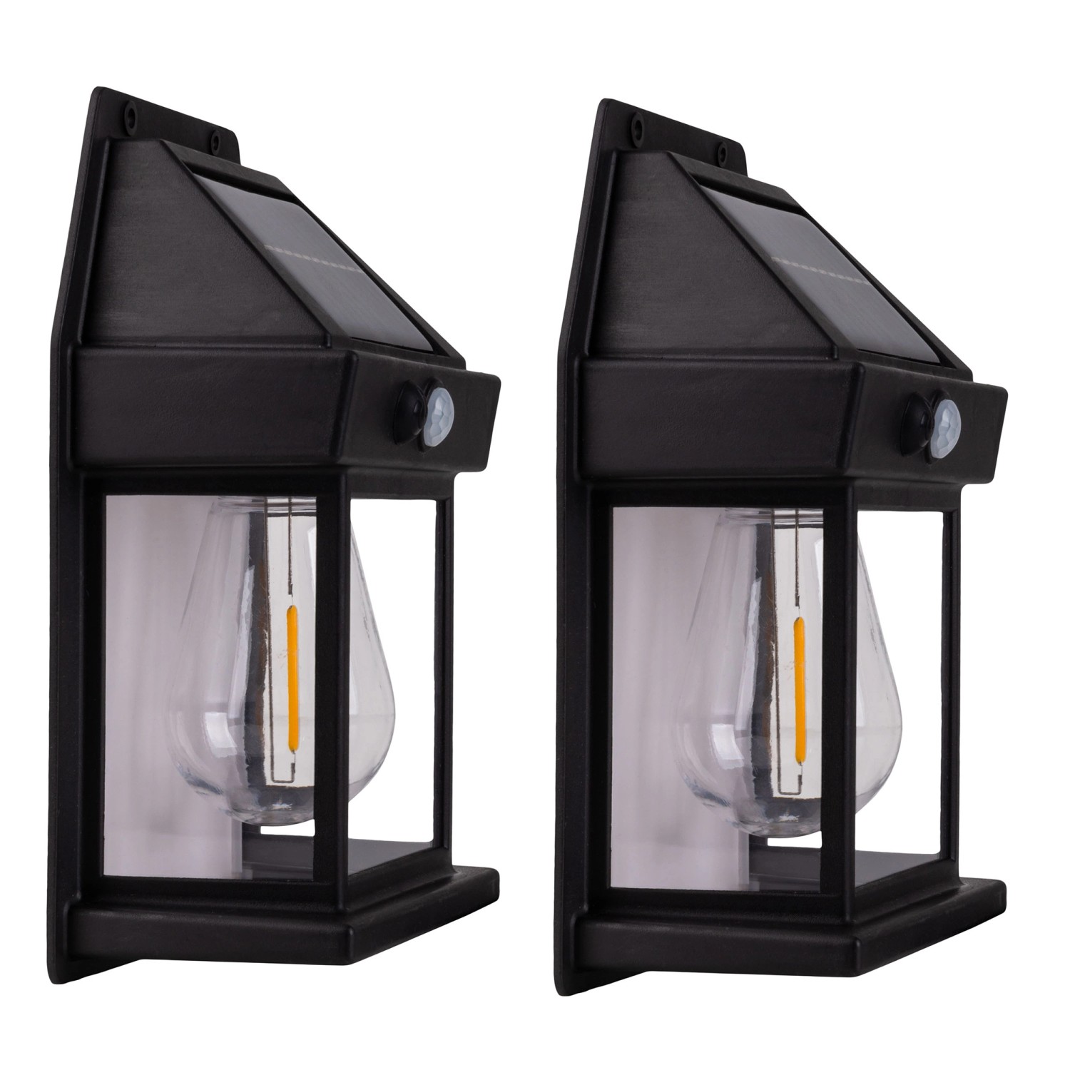 Näve LED-Solar-Außenwandleuchten Mira Schwarz 17 cm x 12 cm 5,8 cm 2er-Set Näve LED-Solar-Außenwandleuchten Mira Schwarz 17 cm x 12 cm 5,8 cm 2er-Set von Näve