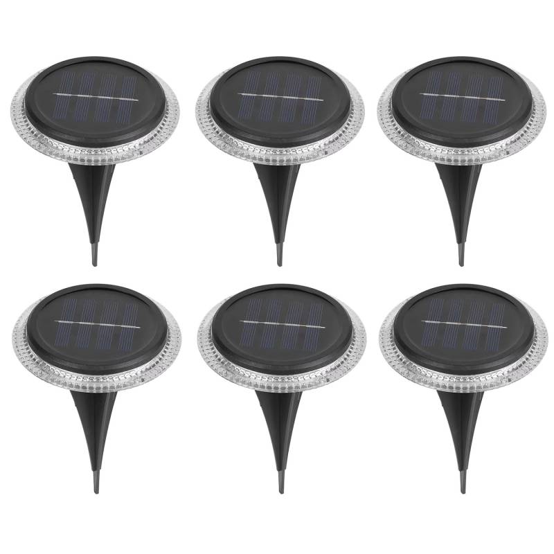 Näve LED-Solar-Boden-Erdspießleuchte Kane Schwarz Ø 11,2 cm x 11 cm 6er-Set Näve LED-Solar-Boden-Erdspießleuchte Kane Schwarz Ø 11,2 cm x 11 cm 6er-Set von Näve