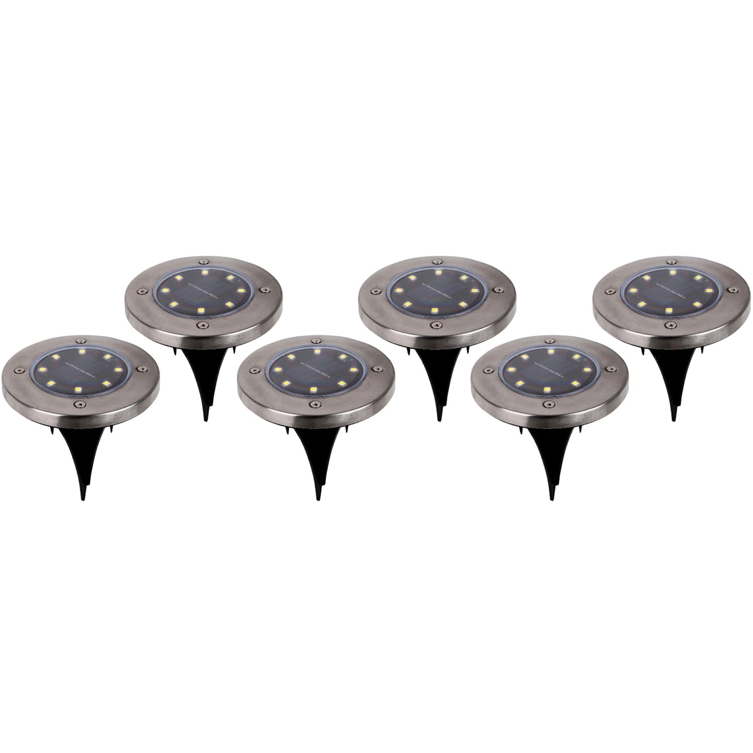 Näve LED-Solar-Erdspieß Kian 6er-Set Näve LED-Solar-Erdspieß Kian 6er-Set von Näve