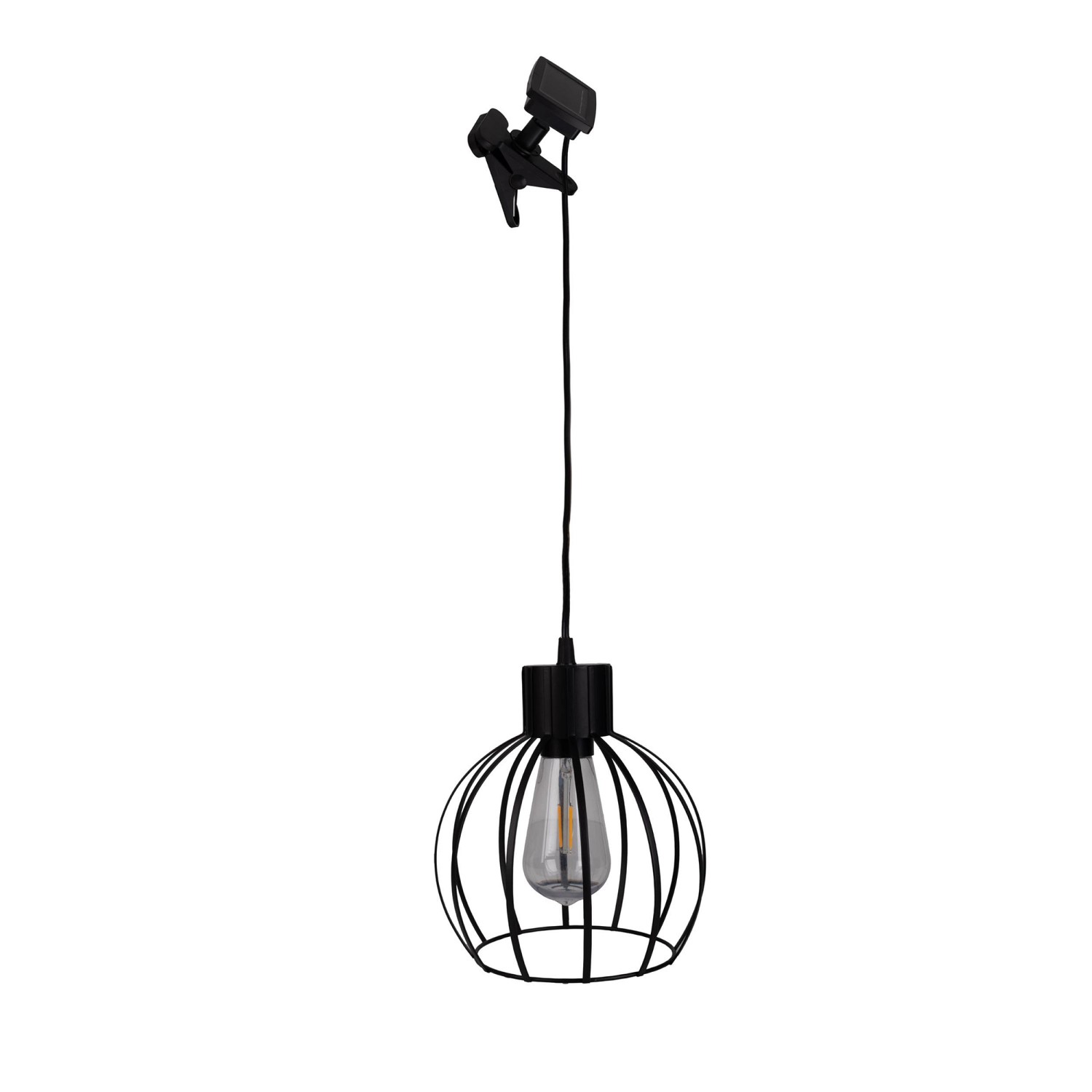 Näve LED-Solar-Pendelleuchte Grid Schwarz Ø 20 cm x 130 cm Näve LED-Solar-Pendelleuchte Grid Schwarz Ø 20 cm x 130 cm von Näve