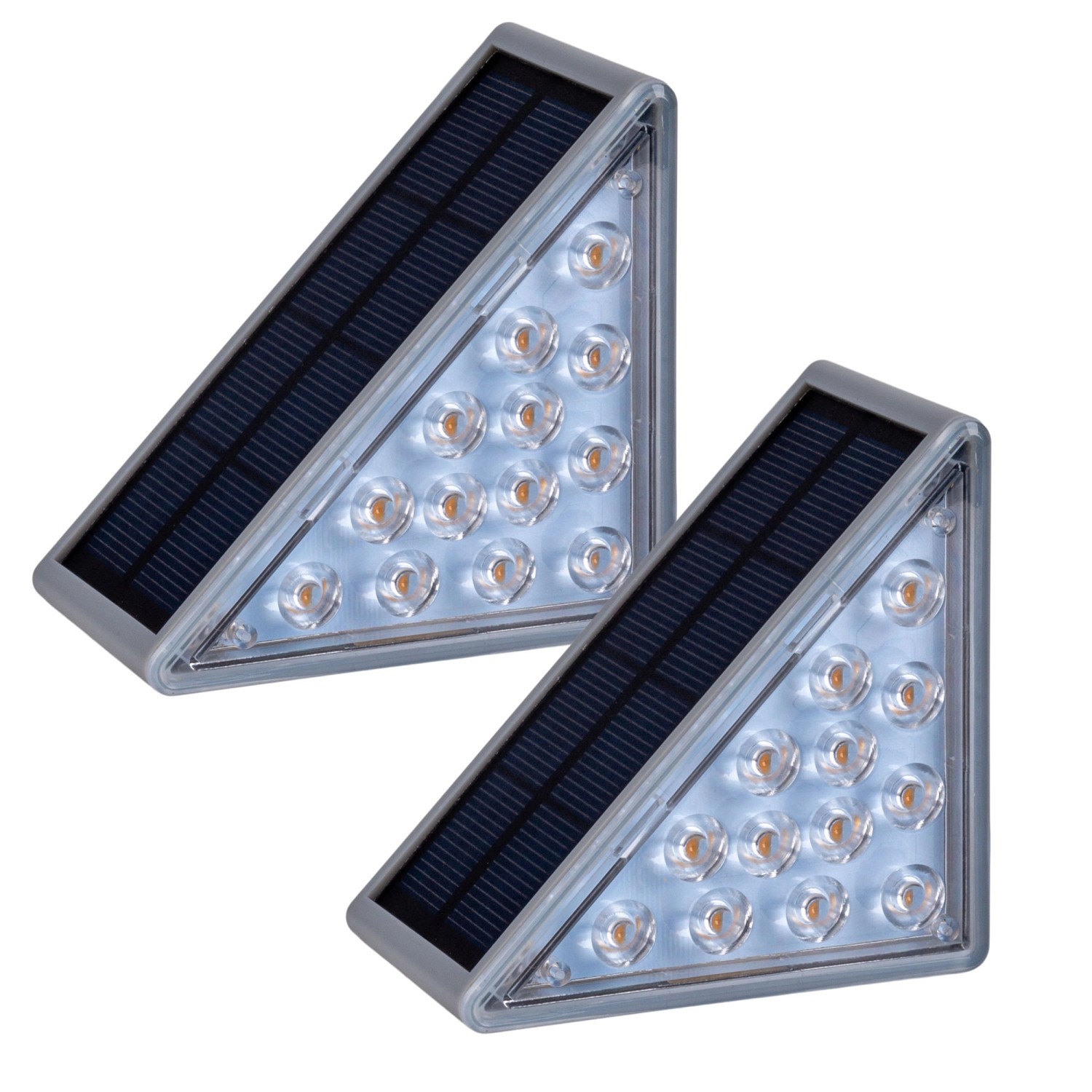 Näve LED-Solar-Treppen-Leuchte Scala Grau 6,2 cm x 11 cm x 5,2 cm 2er-Set von Näve