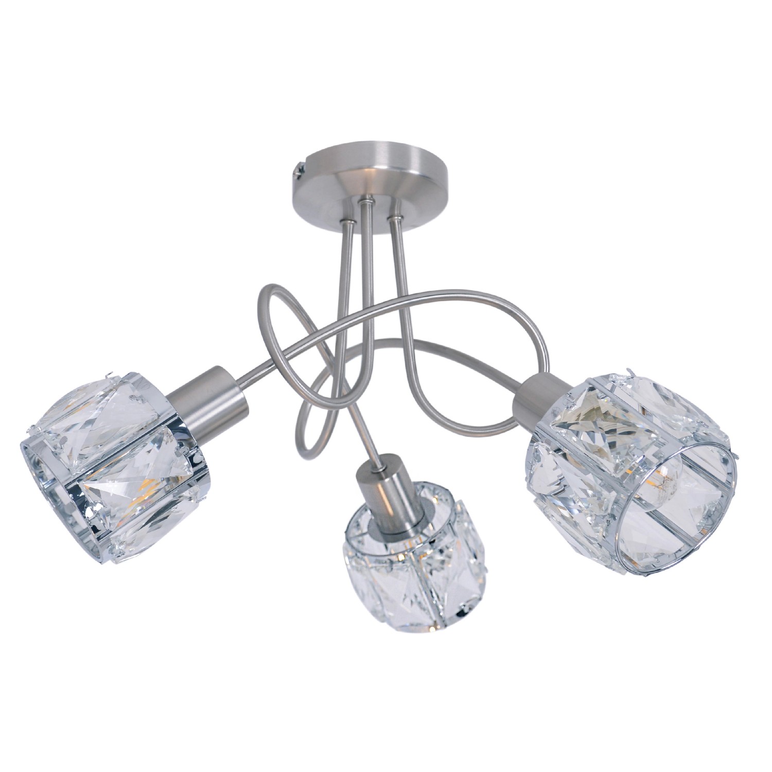 Näve LED-Spot Josefa 3-flammig Abstrakt Stahl Blank Näve LED-Spot Josefa 3-flammig Abstrakt Stahl Blank von Näve