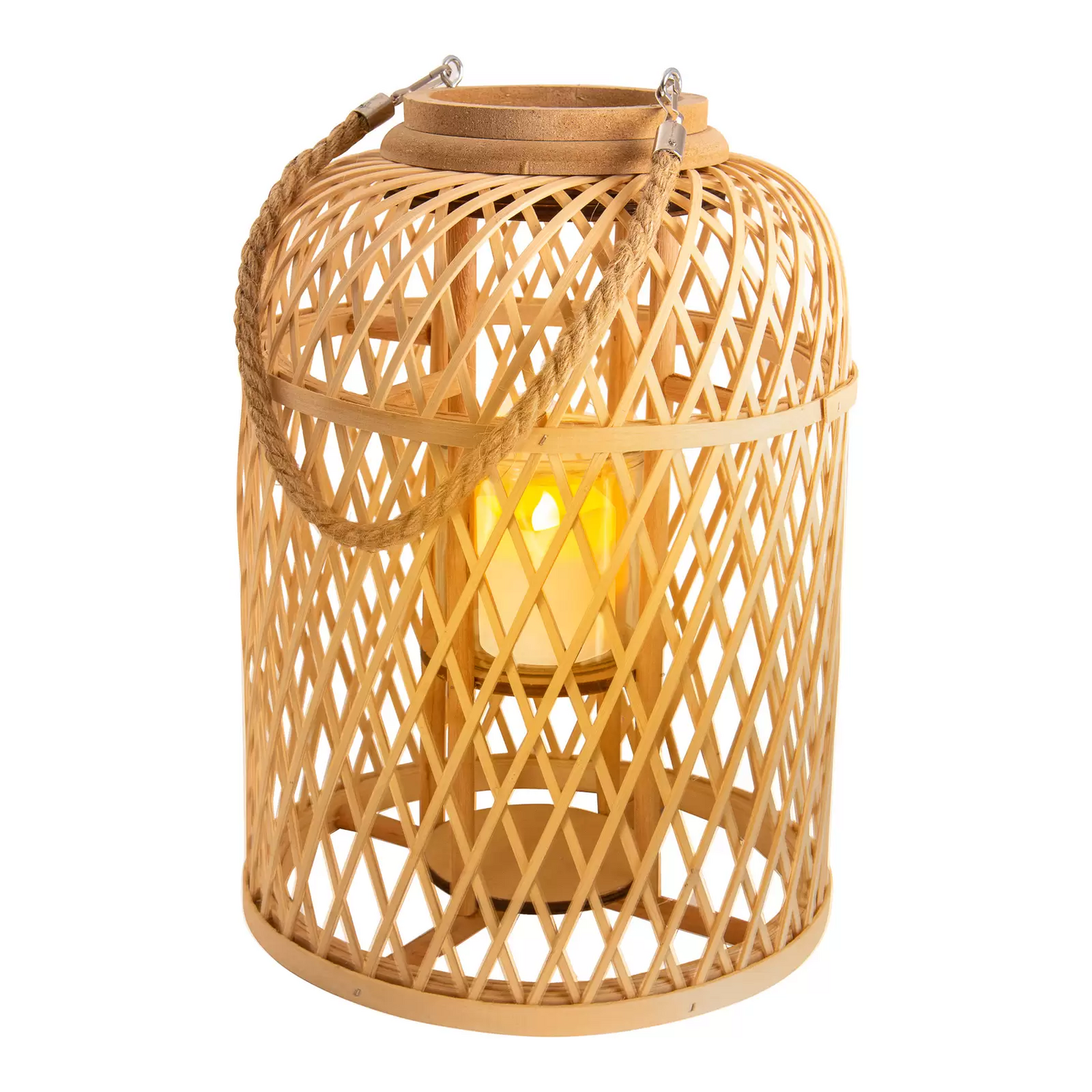 Näve Led Solarlaterne Korb Bambus Höhe 38 Cm Natur Laternenlicht Leuchte Lampe B-Ware Näve Led Solarlaterne Korb Bambus Höhe 38 Cm Natur Laternenlicht Leuchte Lampe B-Ware von Näve