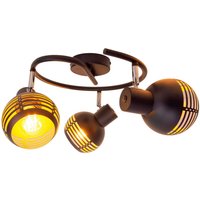 Näve Leuchten 3er Spot Casco NV1387222 schwarz Metall B/H/L/D: ca. 48x15x48x48 cm E27 3 Brennstellen von Näve