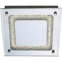 Näve Leuchten Deckenleuchte 1223742 Chrom Glas Metall B/H/T: ca. 24x6x24 cm null 1 Brennstellen von Näve