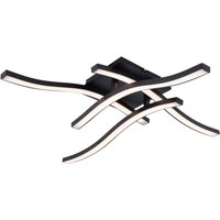 Näve Leuchten Deckenleuchte 1383222 schwarz Kunststoff Metall B/H/T: ca. 45x11x45 cm null 4 Brennstellen von Näve