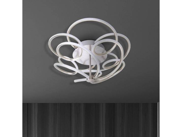Näve LED Deckenlampe Rizado, dimmbar, alu / grau / zink, für Wohn- / Esszimmer, Aluminium, Modern, LED Deckenleuchte von Näve