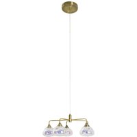 Näve Leuchten LED-Leuchten 7089945 messing Glas Metall B/H/T: ca. 50x120x50 cm null 5 Brennstellen von Näve