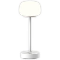 Näve Leuchten LED-Tischleuchte weiß Metall Glas B/H/T/D: ca. 10,5x30x10,5x10,5 cm von Näve