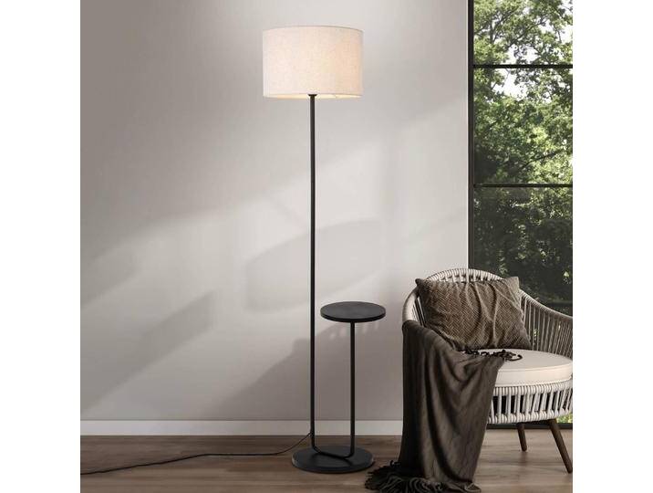 Naeve Leuchten Stehleuchte Tordis, schwarz/weiß, Textil, Höhe 157 cm Ablage für Wohn & Esszimmer - Modern - Metall Naeve Leuchten Stehleuchte Tordis, schwarz/weiß, Textil, Höhe 157 cm Ablage für Wohn & Esszimmer - Modern - Metall von Näve