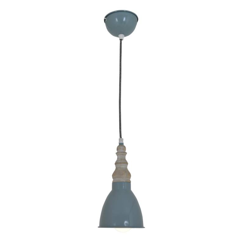 Näve Metall-Pendelleuchte Delhi Grün Ø 13 cm x 102 cm von Näve