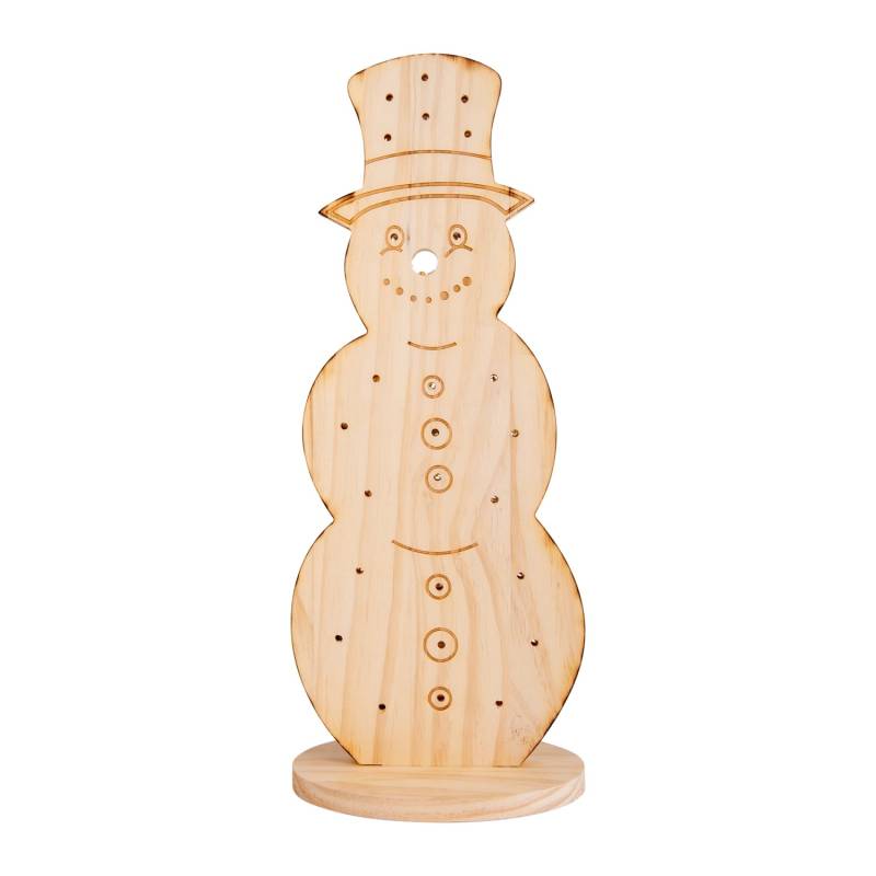 Näve Outdoor LED Weihnachtsdeko Holz Snowy 80 cm von Näve