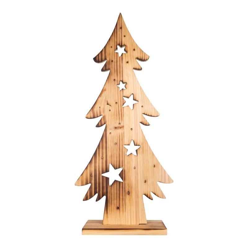 Näve Outdoor LED Weihnachtsdeko Holz Tannenbaum 80 cm von Näve