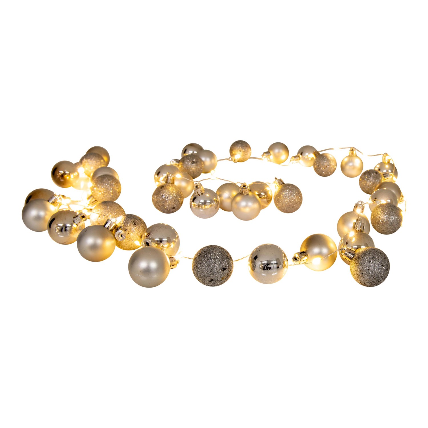 Näve Outdoor LED Weihnachtsdeko Lichterkette Gold Näve Outdoor LED Weihnachtsdeko Lichterkette Gold von Näve
